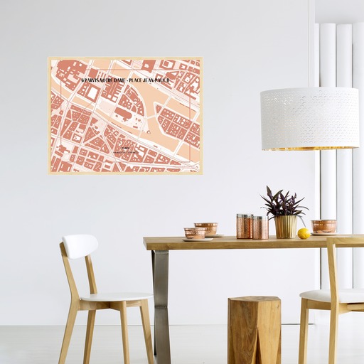 Notre-Dame de Paris Poster - Street Map 11