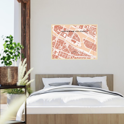 Notre-Dame de Paris Poster - Street Map 9