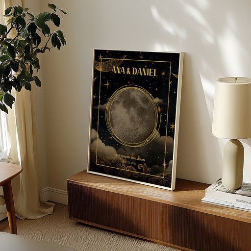 When We Got Married Poster - Realist Moon Phases Print 11