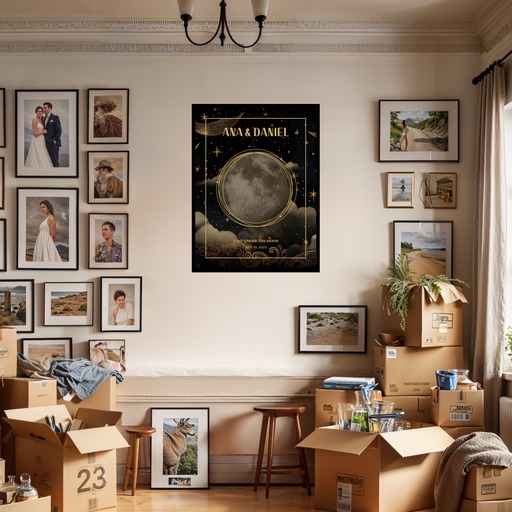 When We Got Married Poster - Realist Moon Phases Print 9