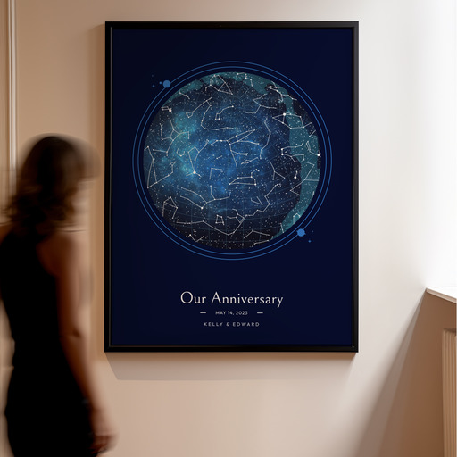 Our Anniversary Poster - Starry Celestial Map 11
