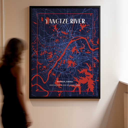Yangtze River through Wuhan in High Energy Poster 11
