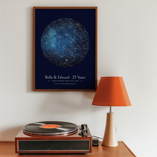 Our Silver Anniversary Poster in Starry - Celestial Map 10
