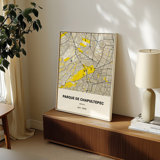 Parque de Chapultepec Poster - Street Map 8
