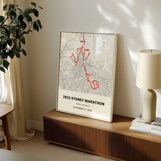 2023 Sydney Marathon Poster - Route Map 10