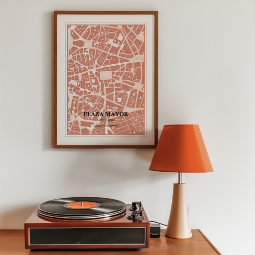 Plaza Mayor Poster - Street Map 9