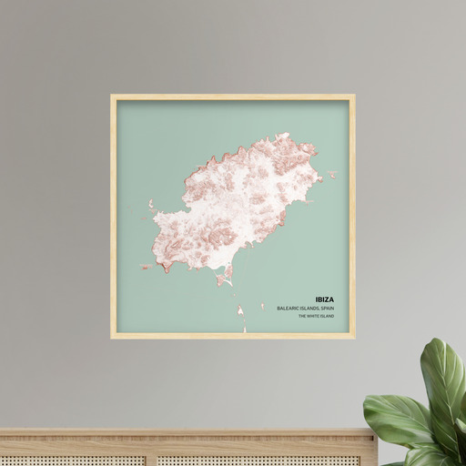 Island of Ibiza Poster - Street Map 8