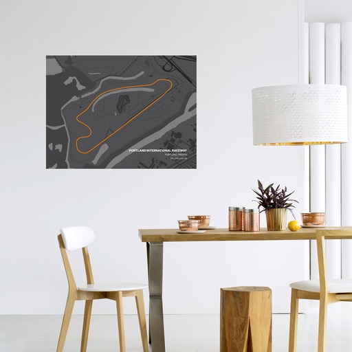Portland International Raceway Poster - Track Map 11