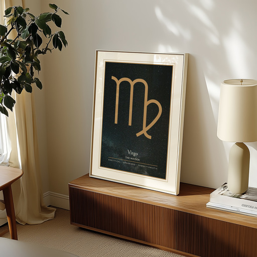 Virgo in Simple Sharp Print - Custom Zodiac Sign Poster 10