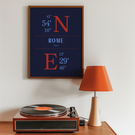 Rome Coordinates Poster 10