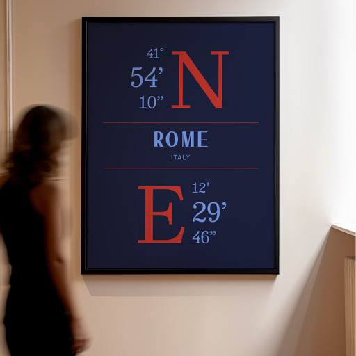Rome Coordinates Poster 11