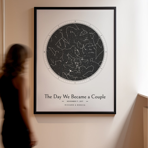 The Day We Became a Couple Poster - Celestial Map 10