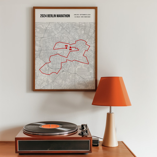 2024 Berlin Marathon Poster - Route Map 11