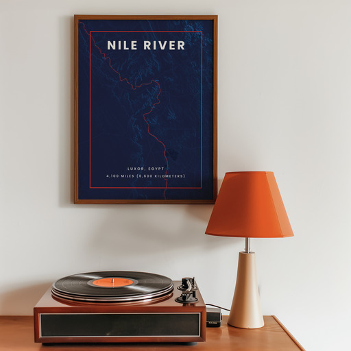 Nile River through Luxor in High Energy Poster 10