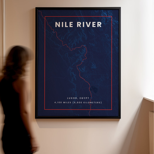 Nile River through Luxor in High Energy Poster 11