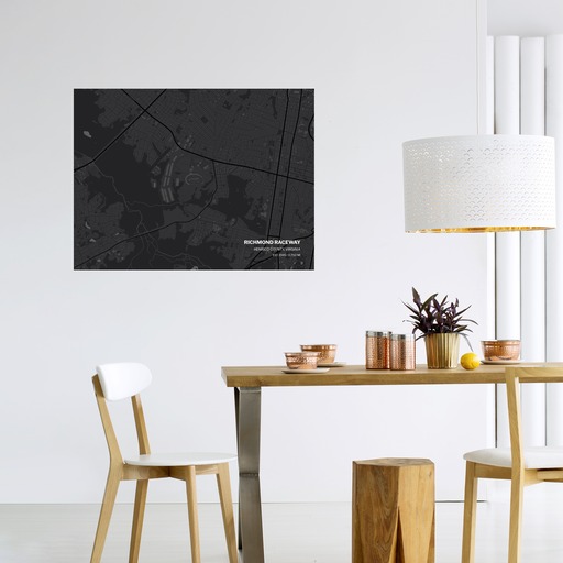 Richmond Raceway Poster - Street Map 11