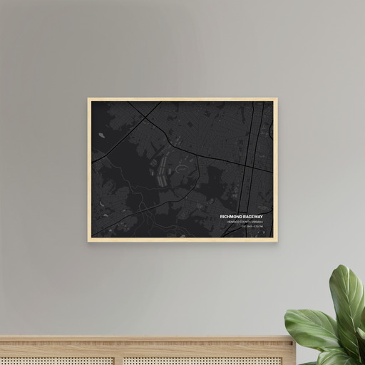 Richmond Raceway Poster - Street Map 8