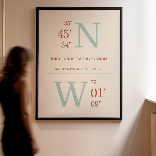 Where You Became My Grandma Poster - Coordinates 11