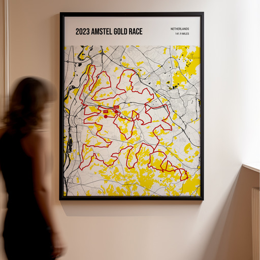 2023 Amstel Gold Race Poster - Route Map 10