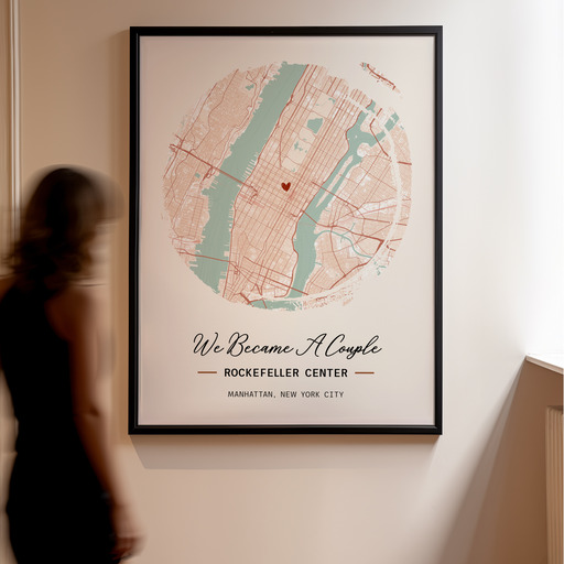 Where We Became a Couple Poster - Street Map 10