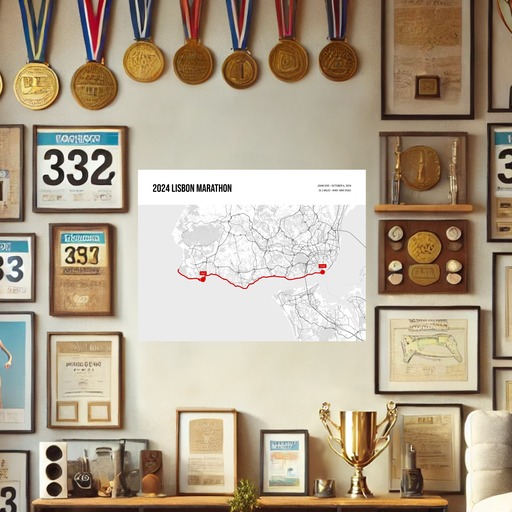2024 Lisbon Marathon Poster - Route Map 9