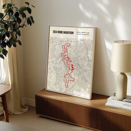 2024 Rome Marathon Poster - Route Map 10