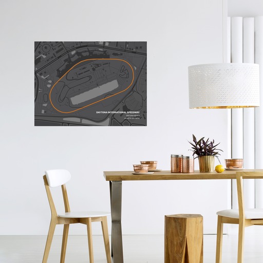 Daytona International Speedway Poster - Track Map 11