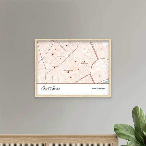Hotspots in Covent Garden Poster - Street Map 9