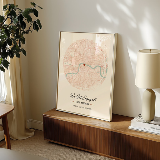 Where We Got Engaged Poster - Street Map 10