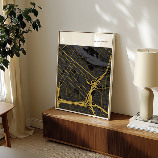 Minnesota Vikings Stadium Poster - Street Map 11