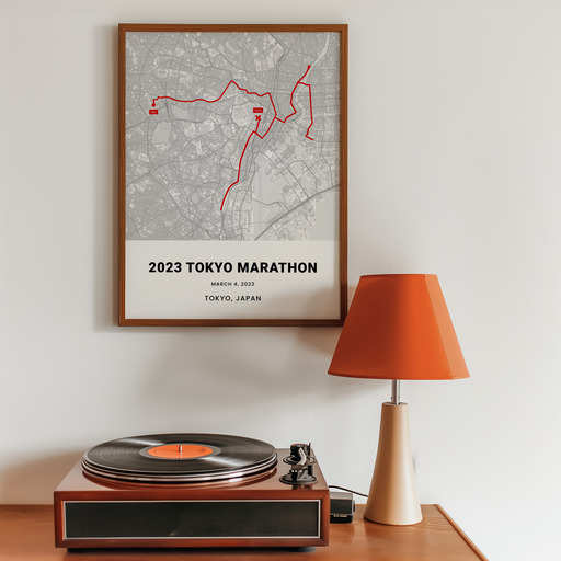2023 Tokyo Marathon Poster - Route Map 11