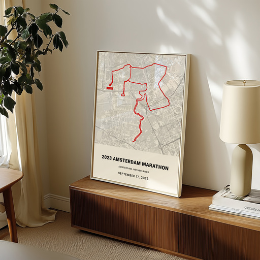 2023 Amsterdam Marathon Poster - Route Map 11