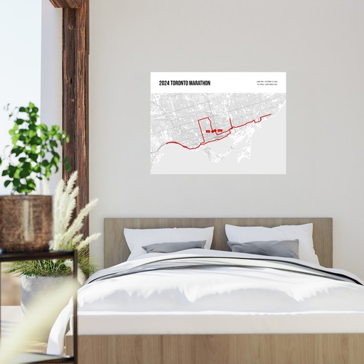 2024 Toronto Marathon Poster - Route Map 11