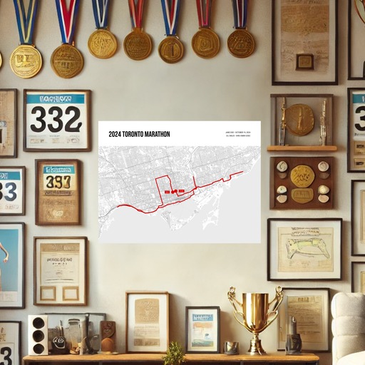 2024 Toronto Marathon Poster - Route Map 9