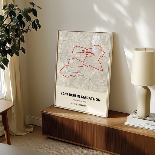 2023 Berlin Marathon Poster - Route Map 10