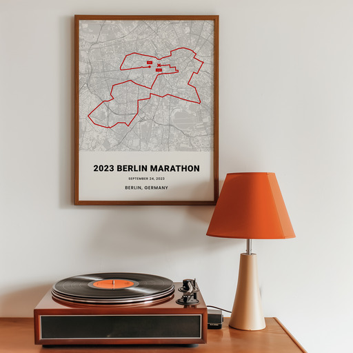 2023 Berlin Marathon Poster - Route Map 11