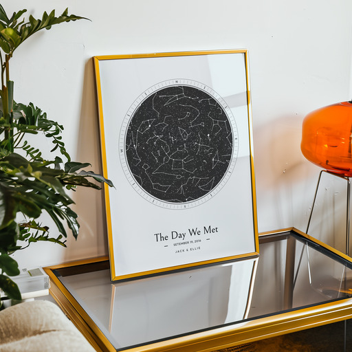 The Day We Met Poster - Celestial Map 11