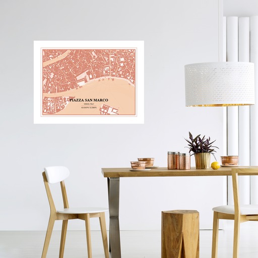 Piazza San Marco Poster - Street Map 11