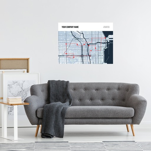 Our Delivery Route Map Poster - Route Map 11