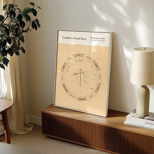 Grandma’s Astral Story Poster - Ancient - Natal Chart 10