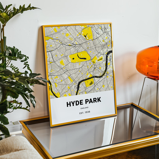 Hyde Park Poster - Street Map 11