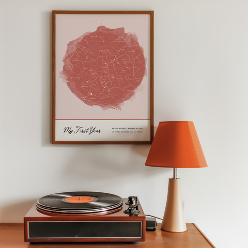 1st Birthday Poster - Celestial Map 10