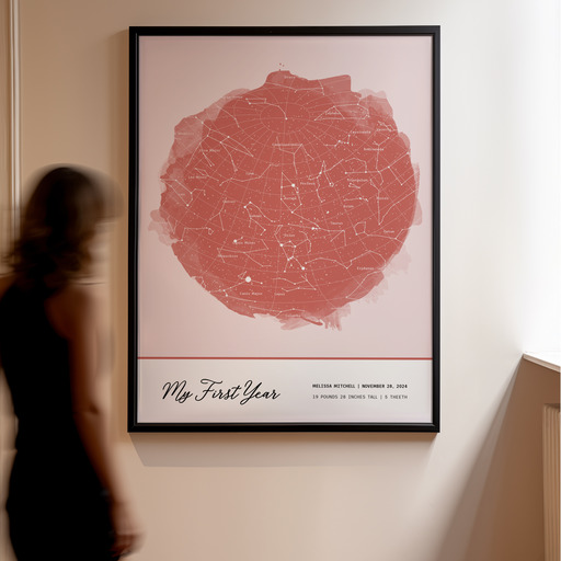 1st Birthday Poster - Celestial Map 11