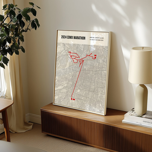2024 Mexico CIty Marathon Poster - Route Map 10