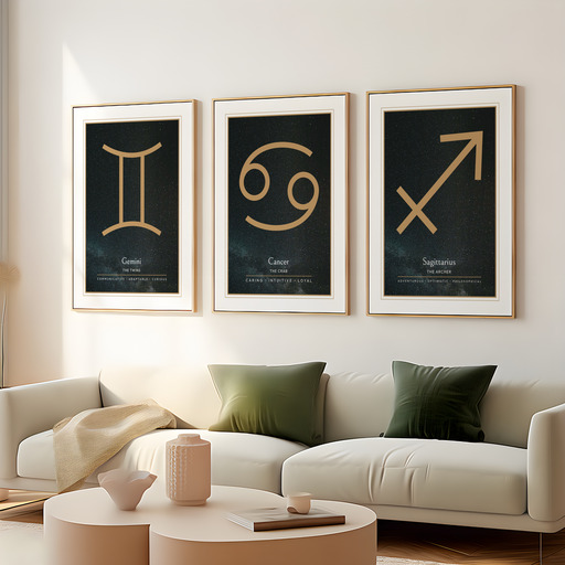Cancer in Simple Sharp Print - Custom Zodiac Sign Poster 9