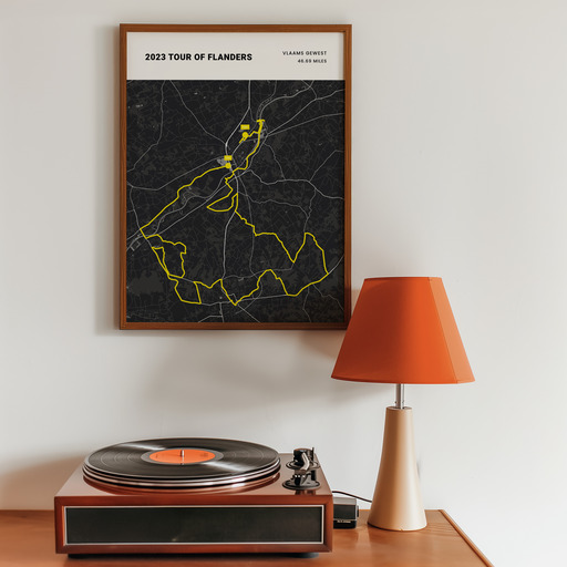 2023 Tour of Flanders Poster - Route Map 9