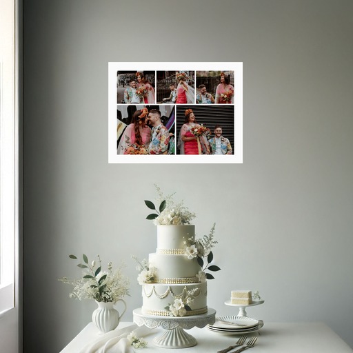 Mr & Mrs Poster - Photo Collage Print 9