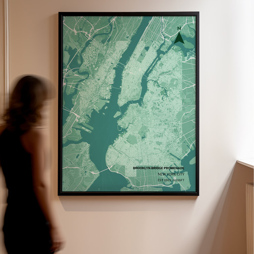Brooklyn Bridge Poster - Street Map 10