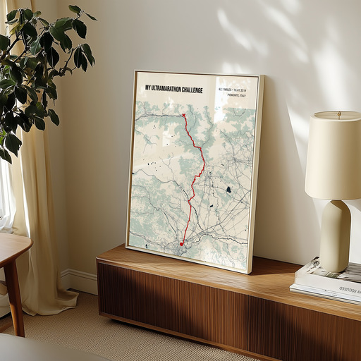 My Ultramarathon Challenge Poster - Route Map 10
