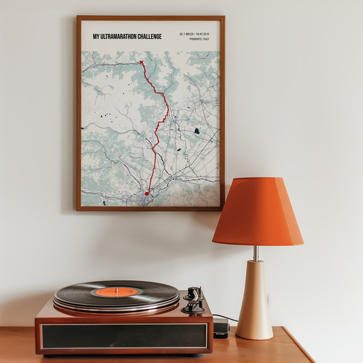 My Ultramarathon Challenge Poster - Route Map 11